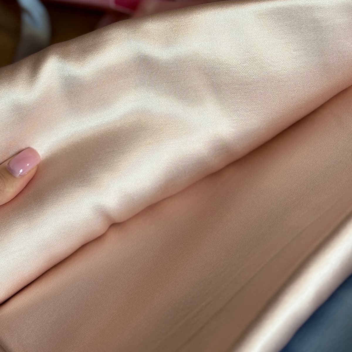 CAT IN BED VEGAN Шовкова наволочка з віскози, нюд - 6