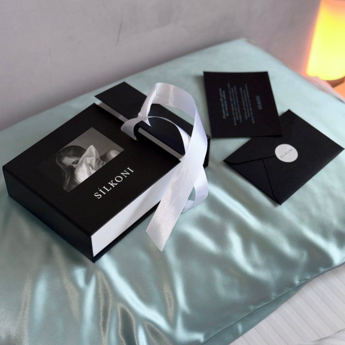 SILKONI Шовкова наволочка Mulberry, світло-блакитний - 5