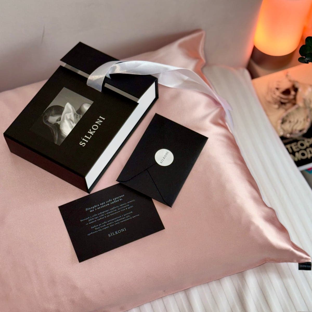 SILKONI Шовкова наволочка Mulberry, рожевий - 2