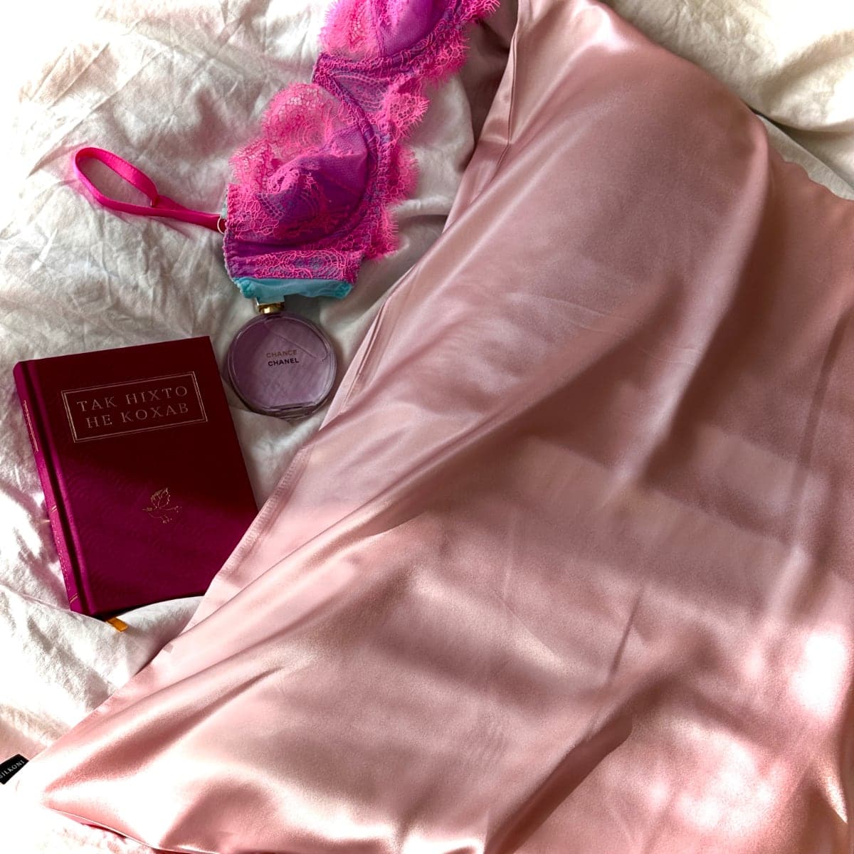 SILKONI Шовкова наволочка Mulberry, рожевий - 3