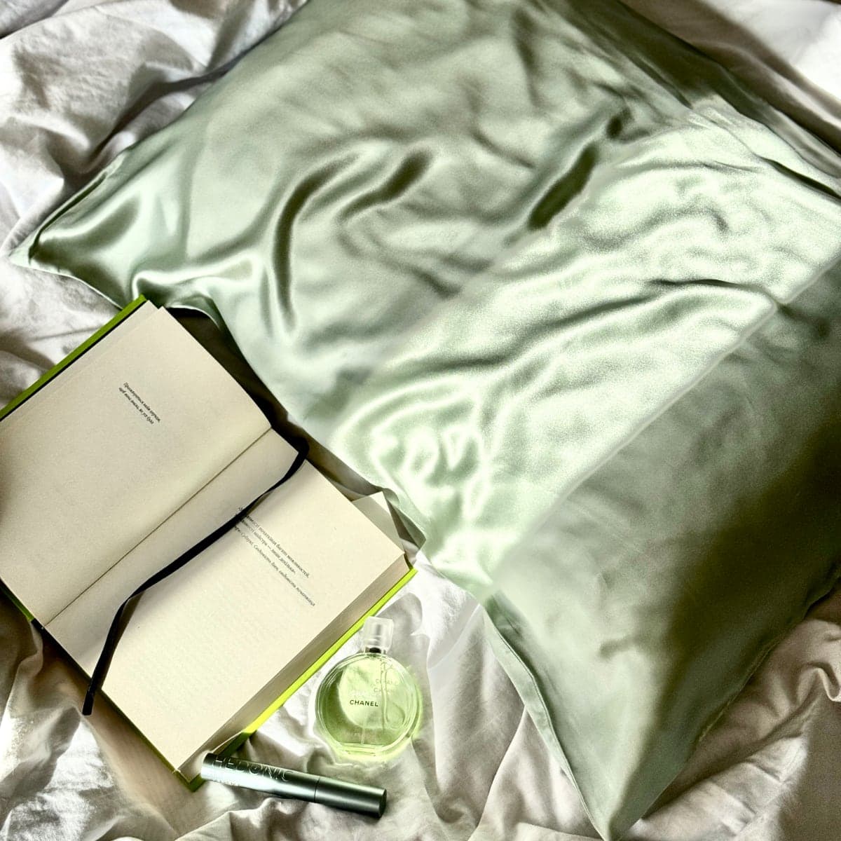 SILKONI Шовкова наволочка Mulberry, трав'яний - 2