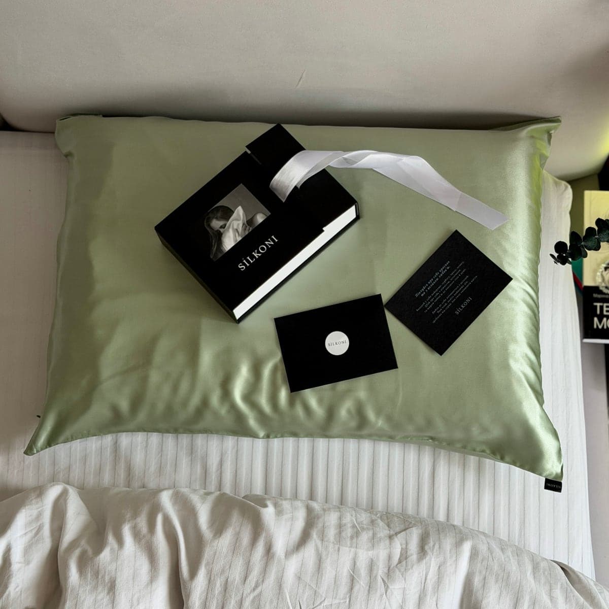 SILKONI Шовкова наволочка Mulberry, трав'яний - 5